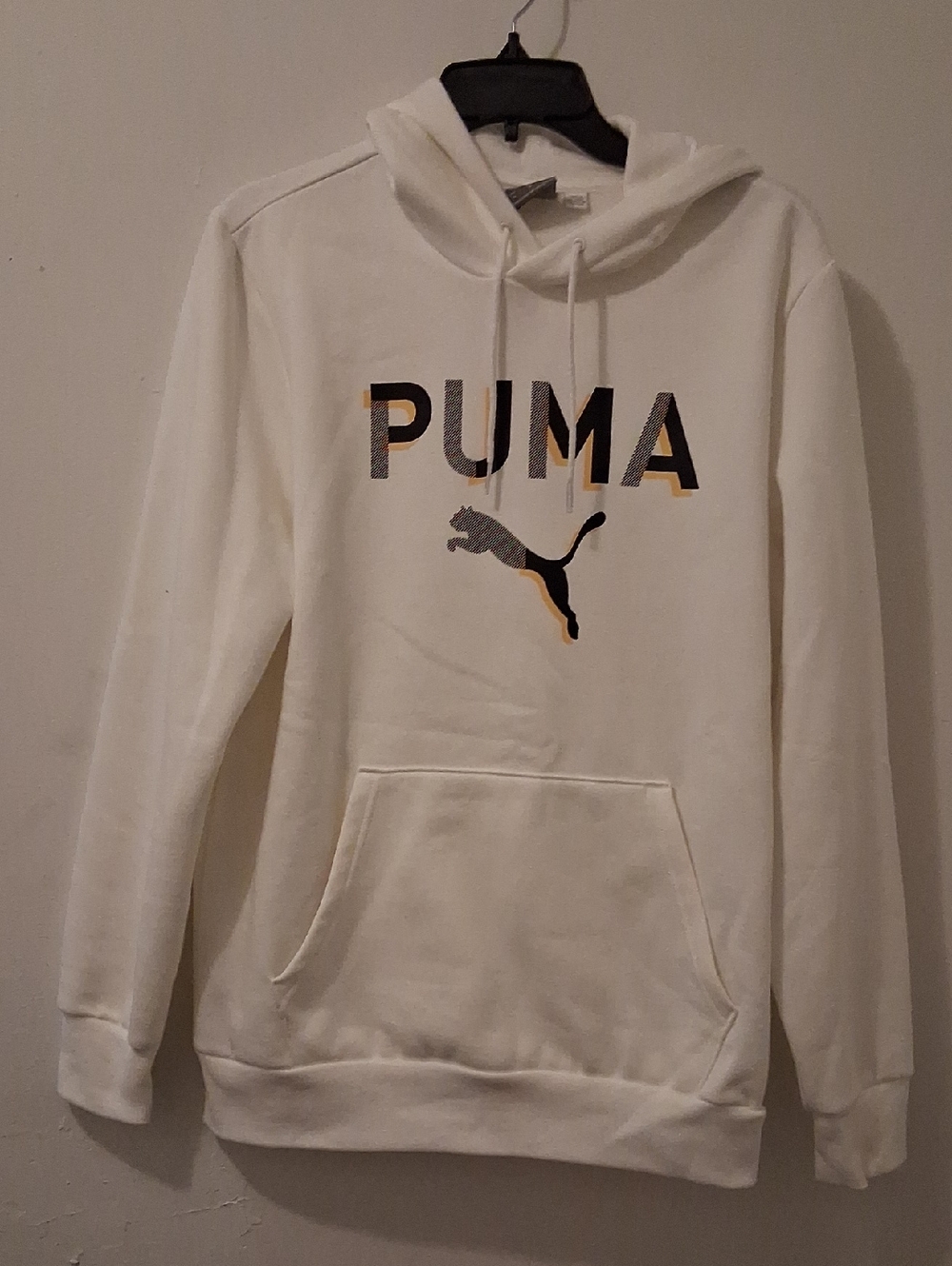 PUMA White Hooded Sweatshirt with Logo